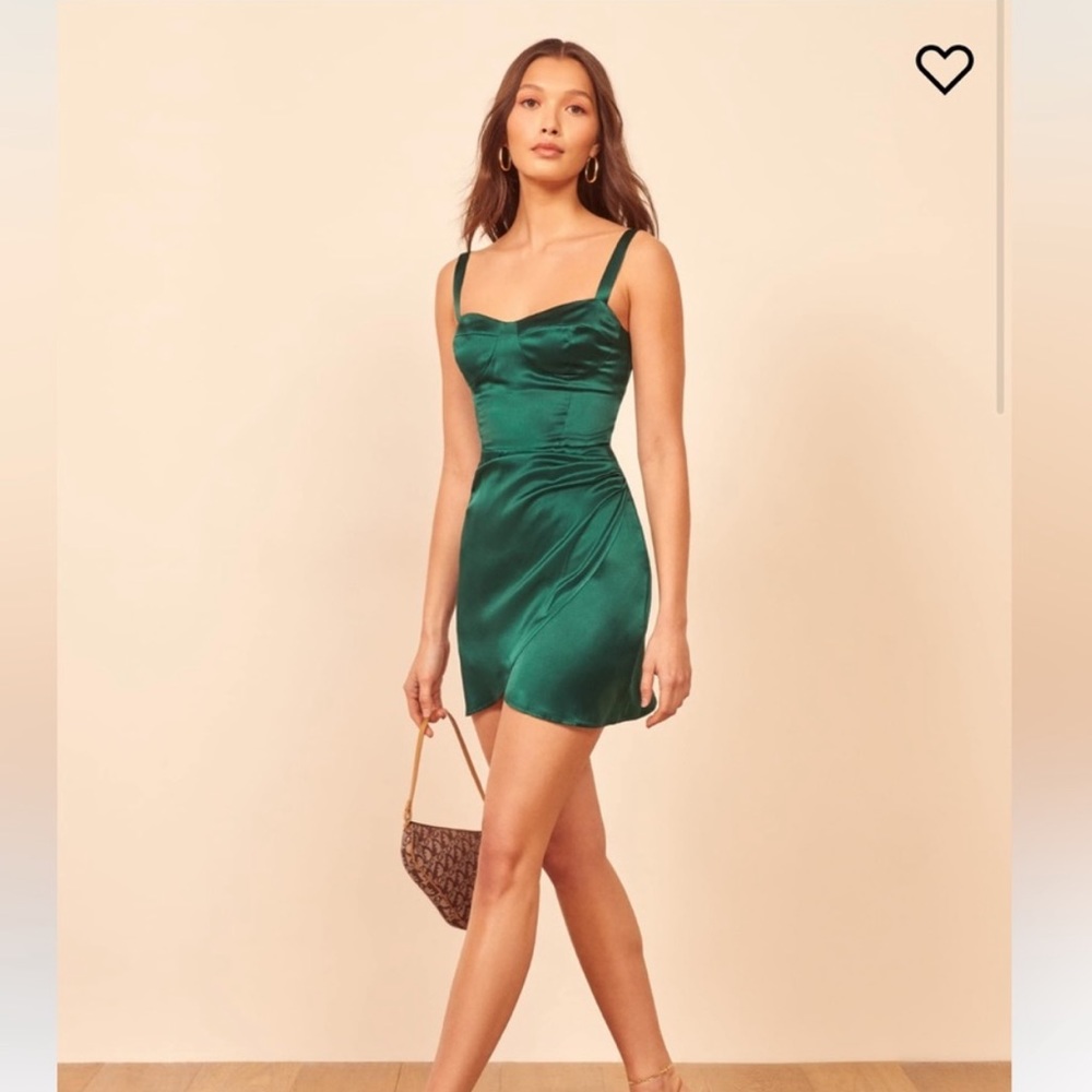Reformation Fonda Silk Dress